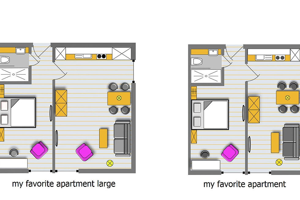 Grundrisse der 7THINGS - my favorite apartments