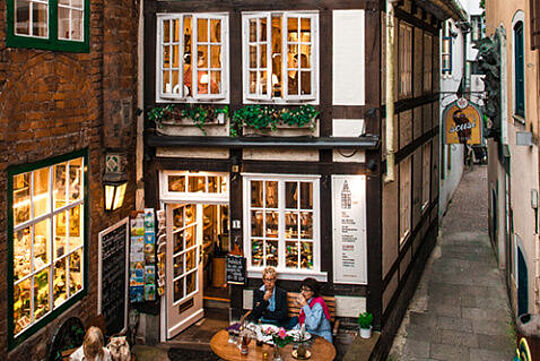 Tees und Kaffeespezialitäten im Altstadtviertel Schnoor