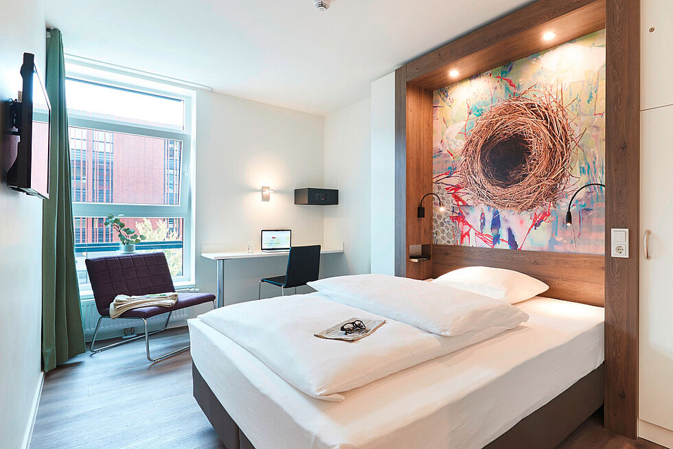 Schlafraum im 7THINGS - my favorite apartment Bremen